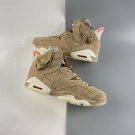 Men & Wmns Jordan 6 Retro Travis Scott British Khaki_4