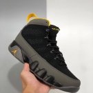 Men & Wmns Jordan 9 Retro Dark Charcoal University Gold