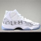 Men & Wmns Jordan 11 High Retro White Snakeskin