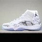 Men & Wmns Jordan 11 High Retro White Snakeskin