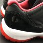 Men & Wmns Jordan 11 Low &acirc;��Bred&acirc;�� BlackVarsity Red