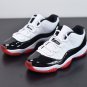 Men & Wmns Jordan 11 Retro Low Concord Bred_2