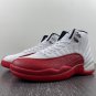 Men & Wmns Jordan 12 OG  Cherry  White Metallic Silver Varsity Red