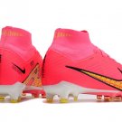 Men's& woman's   Mercurial Superfly 9 Elite AG - PinkWhiteBlackVolt