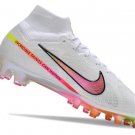Men's& woman's   Mercurial Superfly 9 Elite AG Marcus Rashford - WhiteBlackHyper Pink