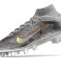 Men's& woman's   Mercurial Superfly 9 Elite AG XXV SE Disruption - Metallic SilverWolf GreyBlack
