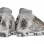 Men's& woman's   Mercurial Superfly 9 Elite AG XXV SE Disruption - Metallic SilverWolf GreyBlack