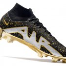 Men's& woman's   Mercurial Superfly 9 Elite FG - BlackGoldWhite