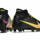 Men's& woman's   Mercurial Superfly 9 Elite FG - BlackMulti-ColourYellow
