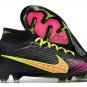 Men's& woman's   Mercurial Superfly 9 Elite FG - BlackMulti-ColourYellow