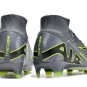 Men's& woman's   Mercurial Superfly 9 Elite FG - Silver GreyBlackGreen