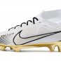 Men's& woman's   Mercurial Superfly 9 Elite FG - WhiteGoldBlack