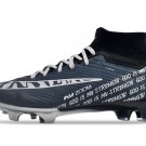 Men's& woman's   Mercurial Superfly 9 Elite FG Football Boots - BlueWhiteSilver Black
