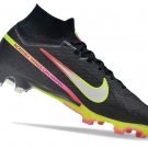 Men's& woman's   Mercurial Superfly 9 Elite FG Marcus Rashford - BlackPinkCyber Off NoirRage Green