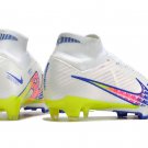 Men's& woman's   Mercurial Superfly 9 Elite FG Rainbow - WhiteMulticolor