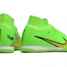 Men's& woman's   Mercurial Superfly 9 Elite Indoor - GreenBlackLaser Pink