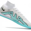 Men's& woman's   Mercurial Superfly 9 Elite Indoor - WhiteBaltic BlueLaser Pink