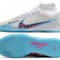 Men's& woman's Mercurial Superfly 9 Elite Indoor Blast Pack - WhiteBlueLaser Pink