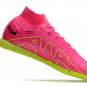 Men's& woman's Mercurial Superfly 9 Elite Indoor Luminous Pack - Pink BlastVoltGridiron