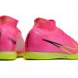 Men's& woman's Mercurial Superfly 9 Elite Indoor Luminous Pack - Pink BlastVoltGridiron