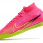 Men's& woman's Mercurial Superfly 9 Elite Indoor Luminous Pack - Pink BlastVoltGridiron