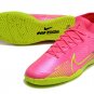 Men's& woman's Mercurial Superfly 9 Elite Indoor Luminous Pack - Pink BlastVoltGridiron