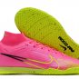 Men's& woman's Mercurial Superfly 9 Elite Indoor Luminous Pack - Pink BlastVoltGridiron