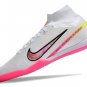 Men's& woman's   Mercurial Superfly 9 Elite Indoor Marcus Rashford - WhiteBlackHyper Pink
