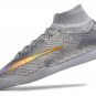 Men's& woman's   Mercurial Superfly 9 Elite Indoor XXV SE Disruption - Metallic SilverWolf GreyBlack