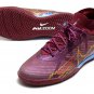 Men's& woman's Mercurial Superfly 9 Elite Mbappe KM Indoor - Dark BeetrootMetallic Vivid Gold