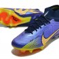 Men's& woman's   Mercurial Superfly 9 Elite SGClog - Purple BlueBlackYellow