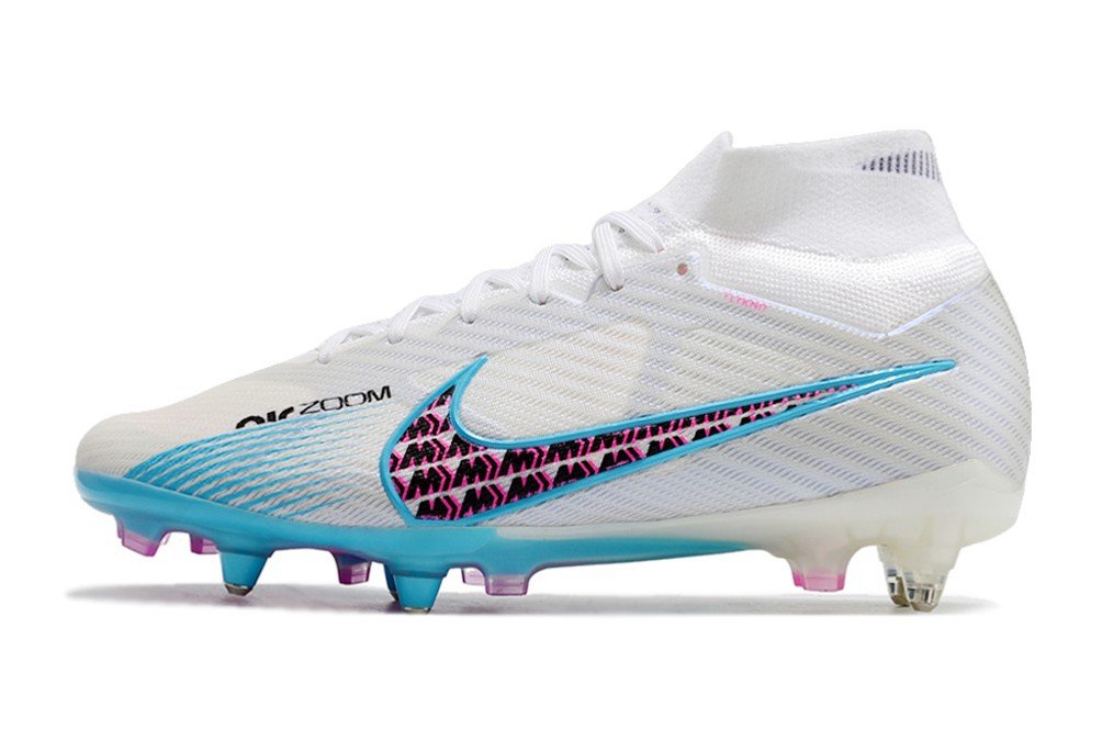 Men's& woman's   Mercurial Superfly 9 Elite SGClog Blast Pack - WhiteBlueLaser Pink