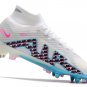 Men's& woman's   Mercurial Superfly 9 Elite SGClog Blast Pack - WhiteBlueLaser Pink