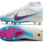 Men's& woman's   Mercurial Superfly 9 Elite SGClog Blast Pack - WhiteBlueLaser Pink