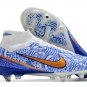 Men's& woman's Mercurial Superfly 9 Elite SGClog CR7 - WhiteMetallic CopperConcord