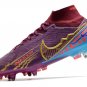 Men's& woman's   Mercurial Superfly 9 Elite SGClog KM - Dark BeetrootMetallic Vivid Gold
