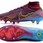 Men's& woman's   Mercurial Superfly 9 Elite SGClog KM - Dark BeetrootMetallic Vivid Gold
