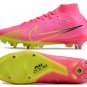 Men's& woman's Mercurial Superfly 9 Elite SGClog Luminous Pack - Pink BlastVoltGridiron