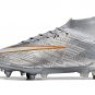 Men's& woman's Mercurial Superfly 9 Elite SGClog XXV SE Disruption - Metallic SilverWolf GreyBlack