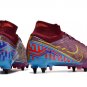 Men's& woman's Mercurial Superfly 9 Elite SG-Pro KM - Dark BeetrootMetallic Vivid Gold