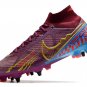 Men's& woman's Mercurial Superfly 9 Elite SG-Pro KM - Dark BeetrootMetallic Vivid Gold