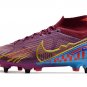 Men's& woman's Mercurial Superfly 9 Elite SG-Pro KM - Dark BeetrootMetallic Vivid Gold
