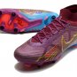 Men's& woman's Mercurial Superfly 9 Elite SG-Pro KM - Dark BeetrootMetallic Vivid Gold