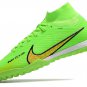 Men's& woman's   Mercurial Superfly 9 Elite Turf - GreenBlackLaser Pink