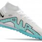 Men's& woman's Mercurial Superfly 9 Elite Turf - WhiteBaltic BlueLaser Pink