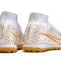 Men's& woman's Mercurial Superfly 9 Elite Turf - WhiteGoldYellow