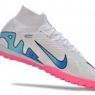 Men's& woman's   Mercurial Superfly 9 Elite Turf - WhitePinkFlash CrimsonHyper Blue