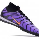 Men's& woman's   Mercurial Superfly 9 Elite Turf Air Max Plus Pack - Voltage PurpleTotal Orange