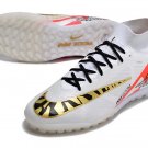 Men's& woman's   Mercurial Superfly 9 Elite Turf Football Boots - WhiteGoldRed