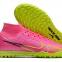 Men's& woman's Mercurial Superfly 9 Elite Turf Luminous Pack - Pink BlastVoltGridiron